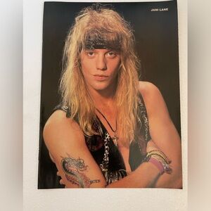 Vintage Warrant Jani Lane pinup